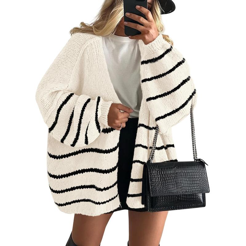 VERONIKA™ - Oversized Fit Lantern Sleeve Autumn Knit Cardigan