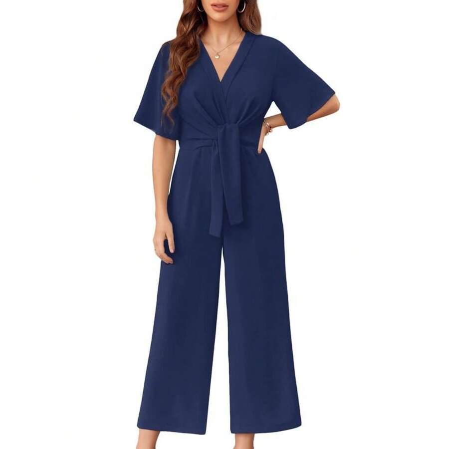 GABRIELLA™ - Elegant Summer Tie Knot Jumpsuits