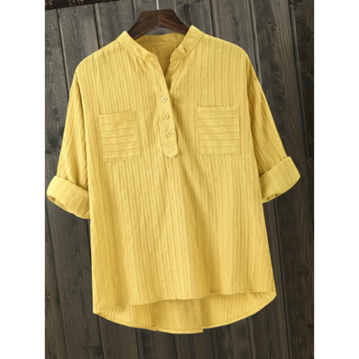 LUCILLE™ - Casual Long Sleeve Everyday Collared Top