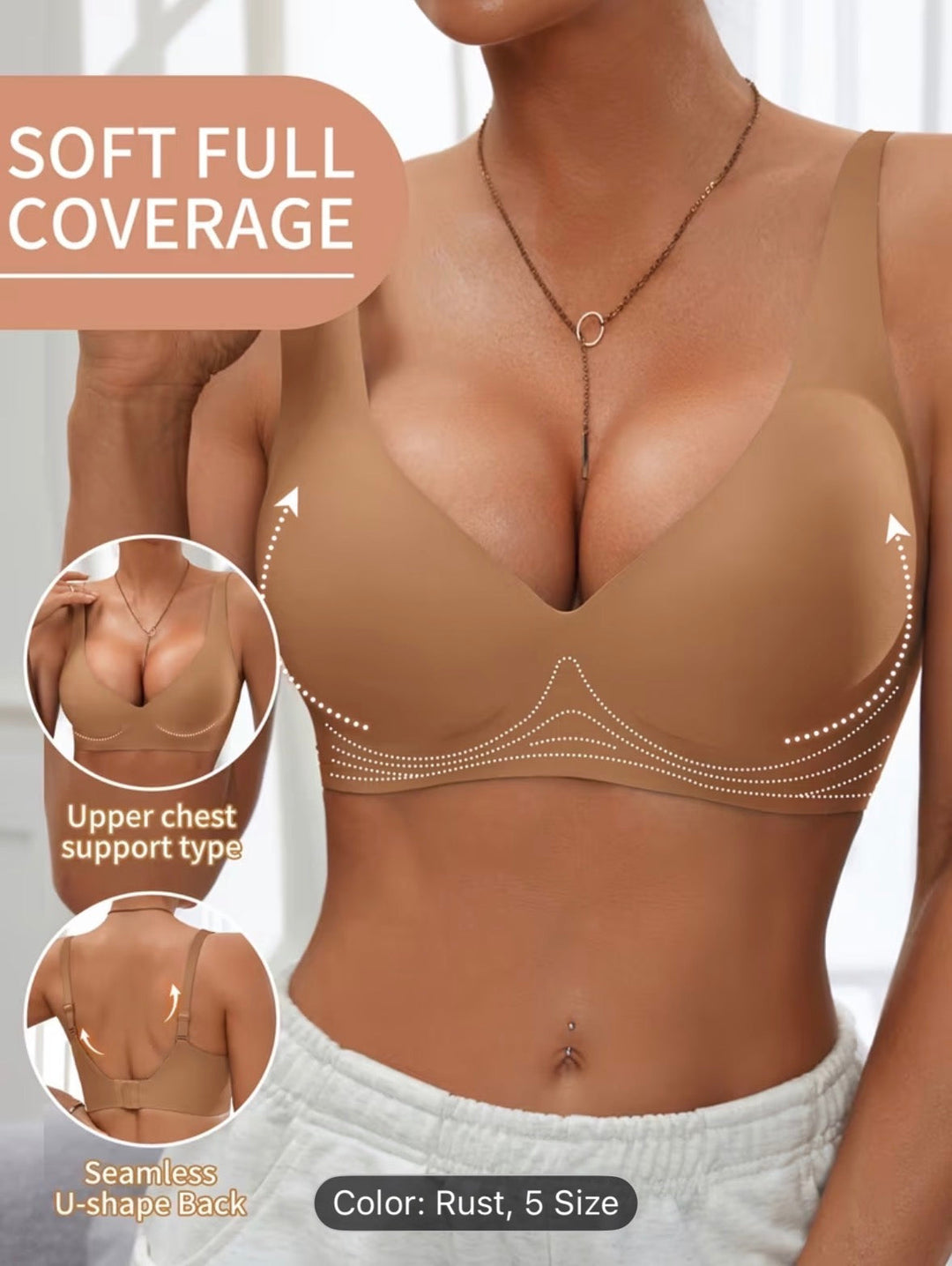 Sexy Jelly Push-Up Bra – High-Quality Comfortable Wireless Bra for Everyday Wear (Single Pack)