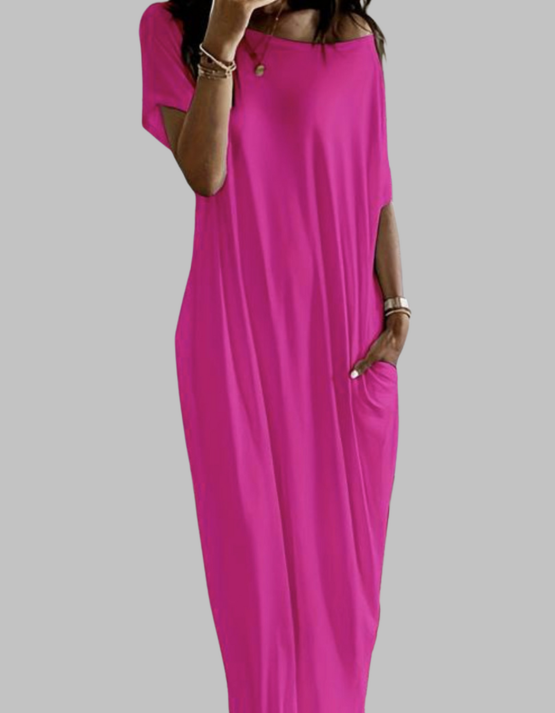 SHAEL™ - Loose Fit Round Neck Sleep Nightdress