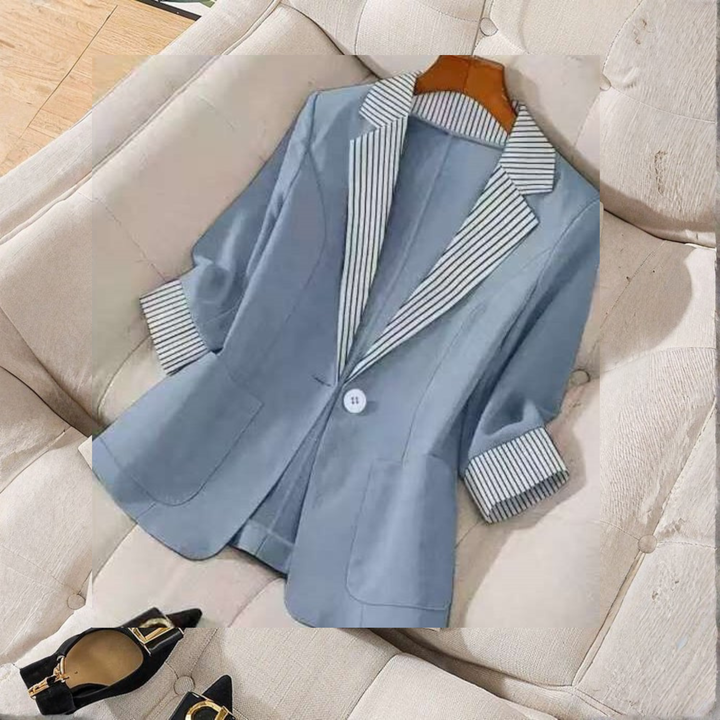 GILLIAN™ - Classy Button Front Long Sleeve Office Blazer Coat