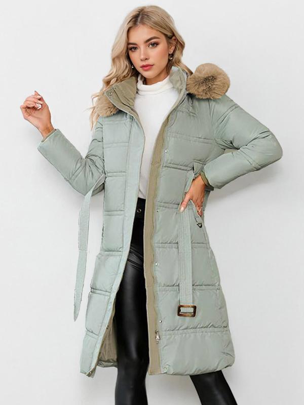 LEYLA™ - Stylish Plush Coat with Waist Tie for Cozy Fall & Winter