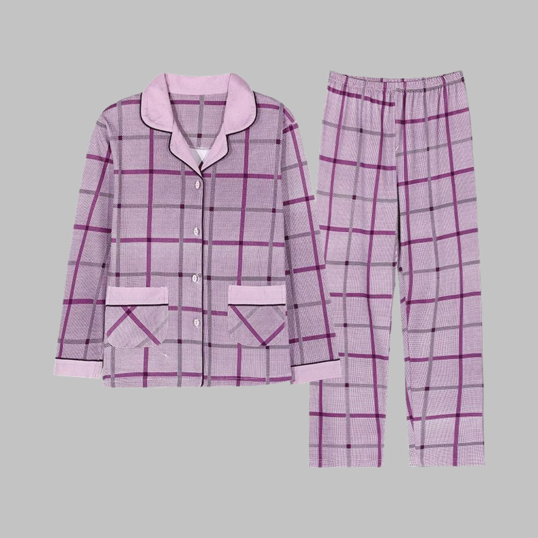 COSIMA™ - Cozy Long Sleeve Top and Pants Loungewear Set