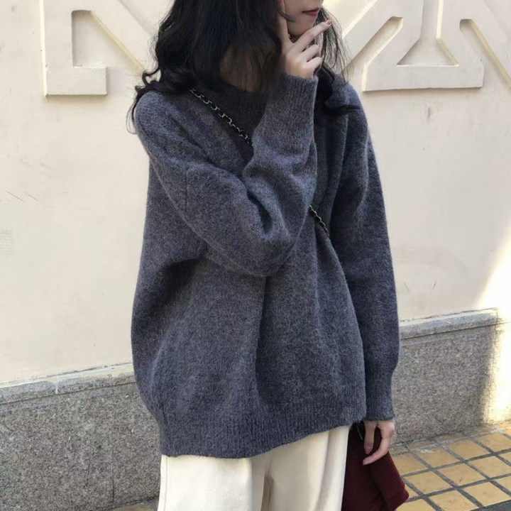 IMOGEN™ - Classic Drop Shoulder Long Sleeve Sweater