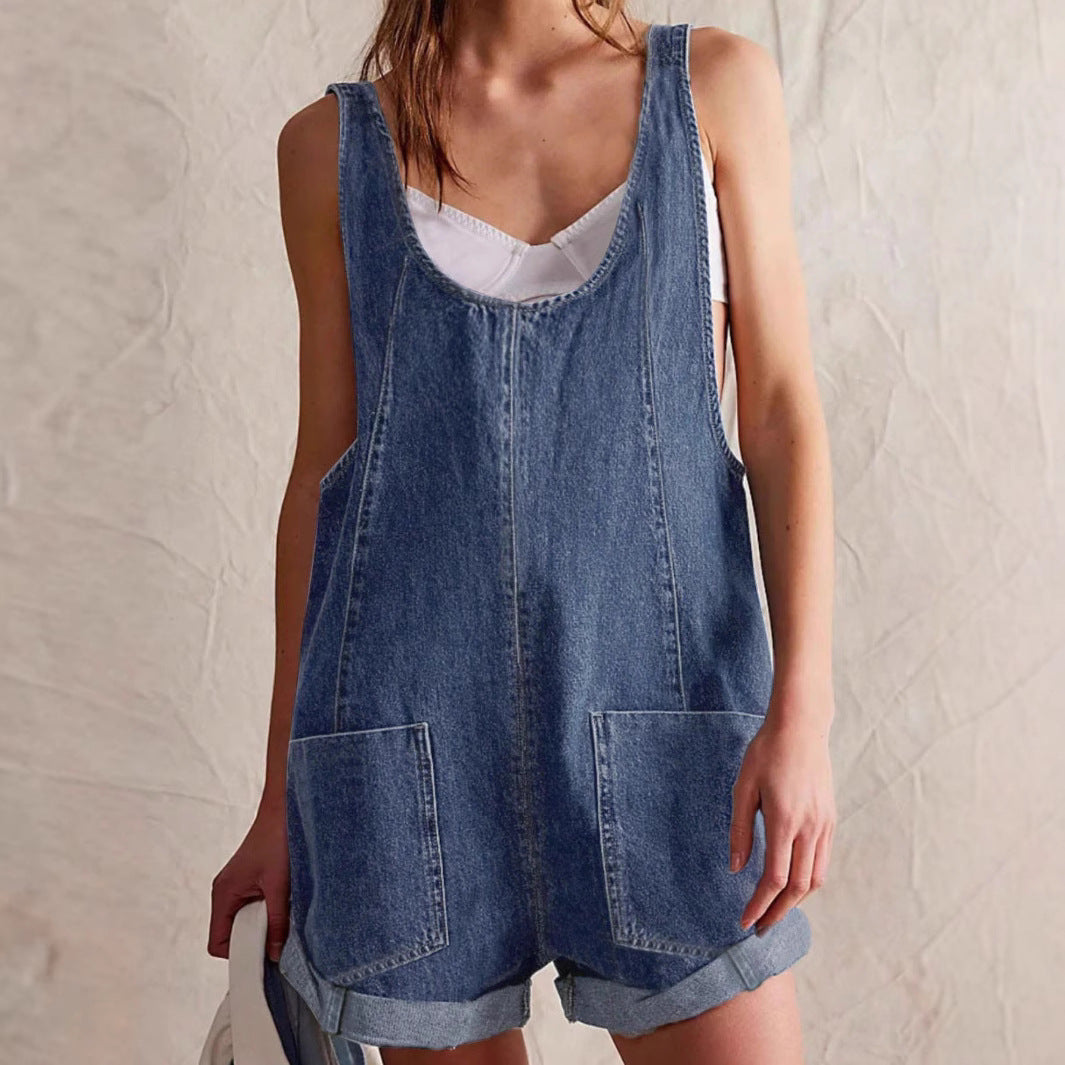 PETRA™ - Casual Overall Sleeveless Romper