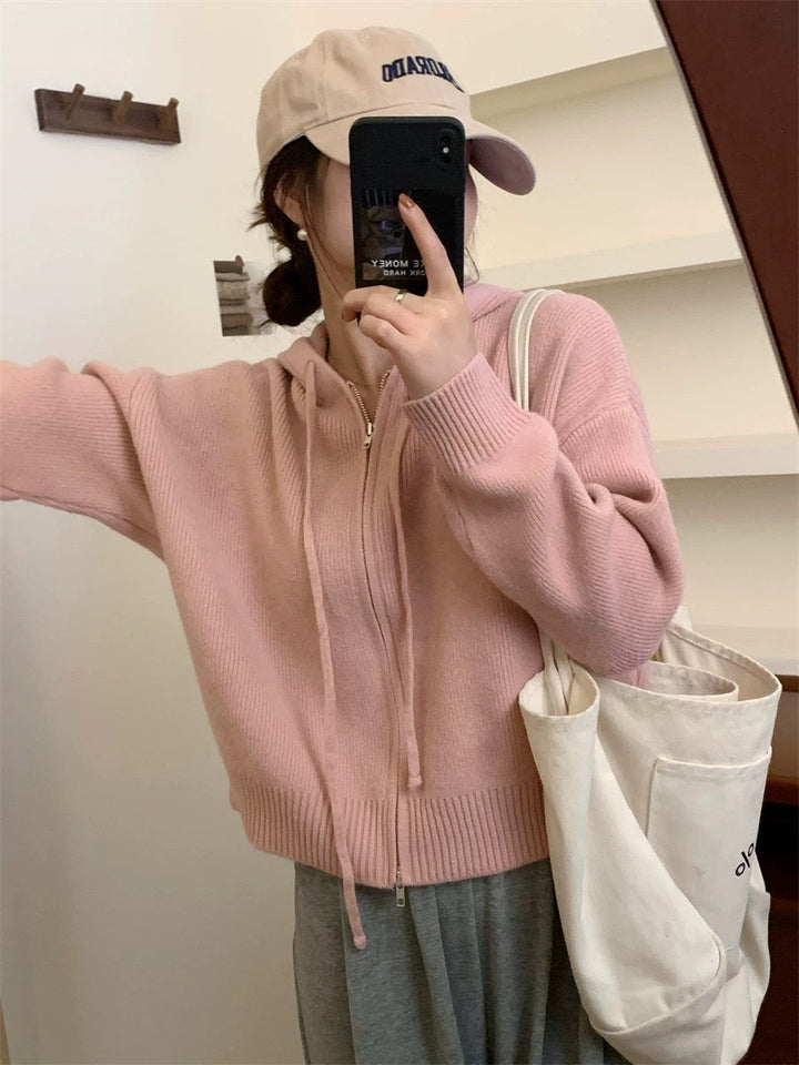 ARLENE™ – Cozy Long Sleeve Hooded Cardigan