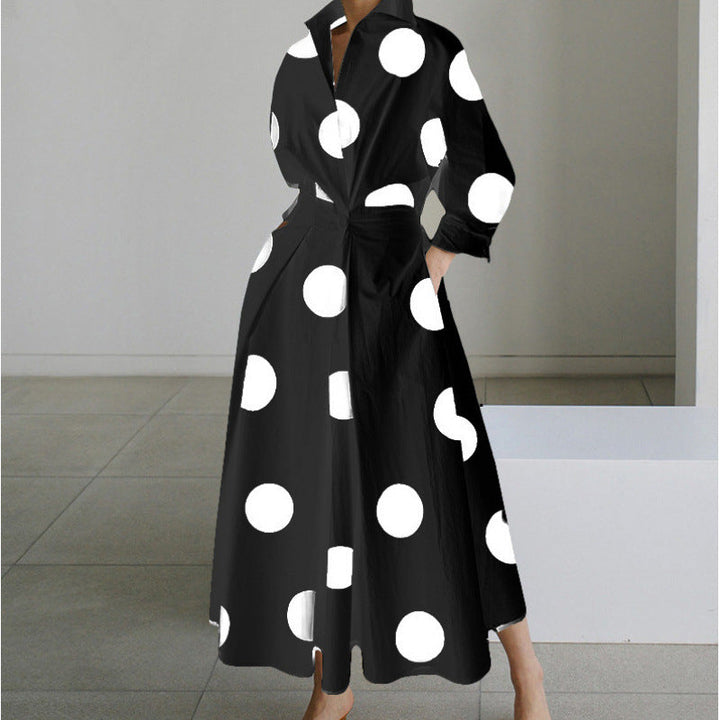 SOFER™ - Elegant Front Wrap Collared Maxi Dress